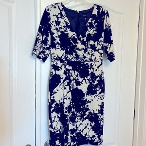 Black and cream Saks Fifth Ave Black dress size 8